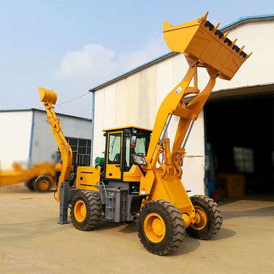 Construction Work Diesel Engine Front Loader Backhoe Loader with 3 Ton Wheel Loader