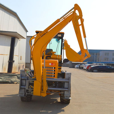Construction Work Diesel Engine Front Loader Backhoe Loader with 3 Ton Wheel Loader
