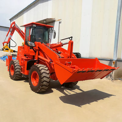 Construction Work Diesel Engine Front Loader Backhoe Loader with 3 Ton Wheel Loader