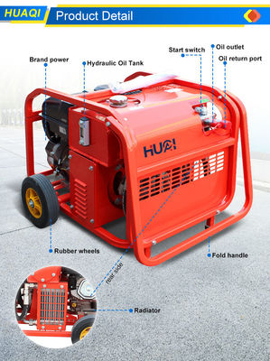High Flow Rate Hydraulic Unit for Rescue Equipment Tools Powered by Gasoline Engine