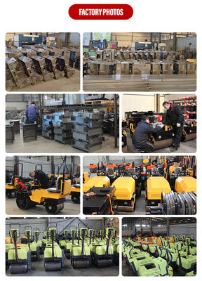 Mini Double Drum Vibratory Road Roller Compactor for Soil Asphalt Compaction 0.7Ton
