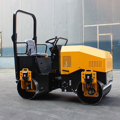 Full Hydraulic 2 Ton Ride-On Double Drum Vibratory Roller Compactor with CHANGCHAI Engine
