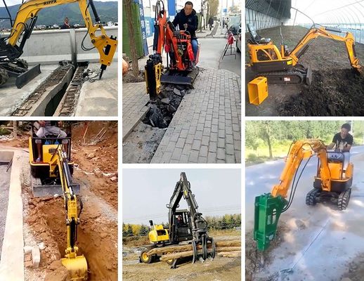 Standard Rated Speed Mini Digger Compact Crawler Excavator with Free Shipping
