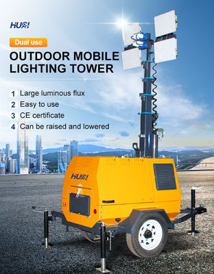 Diesel Light Tower Multifunction Outdoor Tower Light with 3500K Color Temperature