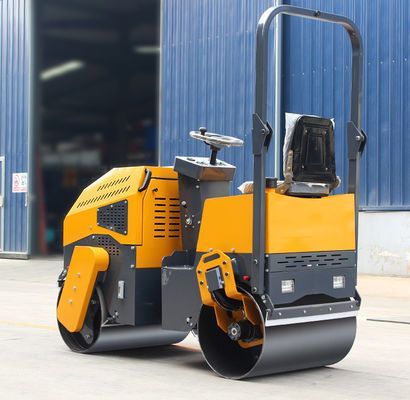 Static Linear Load of 45N/cm 1t Double Drum Road Roller for Smooth Road Construction