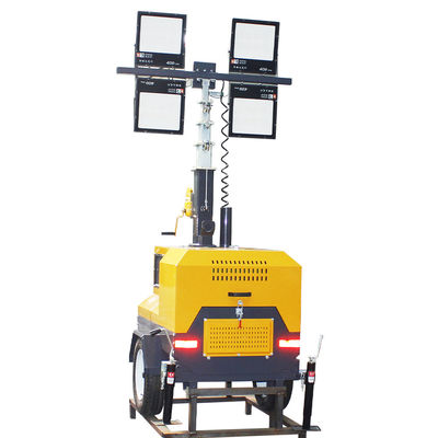 Heavy-Duty 35000lm 1000W*4 LED Telescopic Light Tower Diesel Lamp with Standard CRI