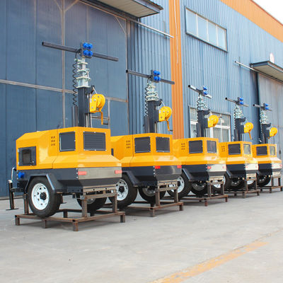 40000 Working Hours Heavy Duty Portable Solar Light Tower for Construction and Mining