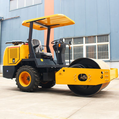 3.5 Ton Vibratory Road Roller with 74 L Vibration Frequency and 2-8km/h Travel Speed