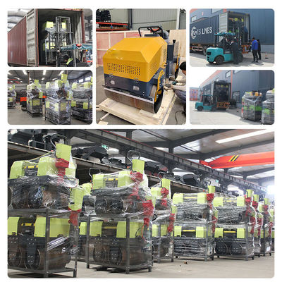 1 Ton Vibrating Tandem Compactor Ride On Road Roller Mini Asphalt Road Compactor Roller
