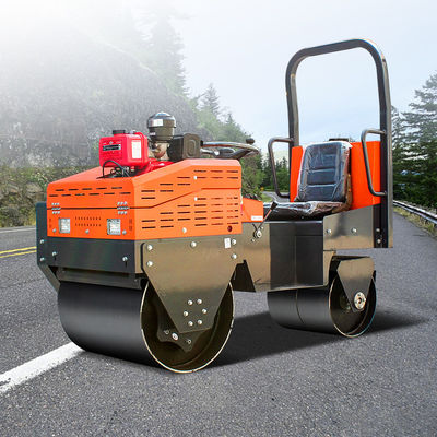 High Power 8HP 1Ton Ride-on Mini Vibratory Roller for Small Size Road Construction