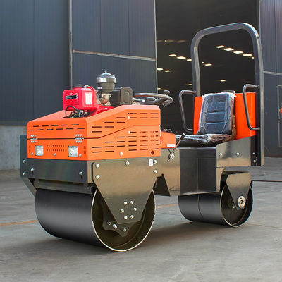 High Power 8HP 1Ton Ride-on Mini Vibratory Roller for Small Size Road Construction