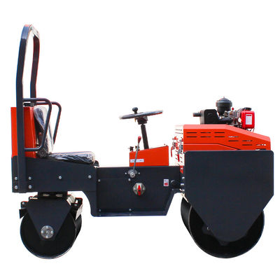 High Power 8HP 1Ton Ride-on Mini Vibratory Roller for Small Size Road Construction