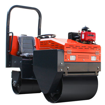 High Power 8HP 1Ton Ride-on Mini Vibratory Roller for Small Size Road Construction