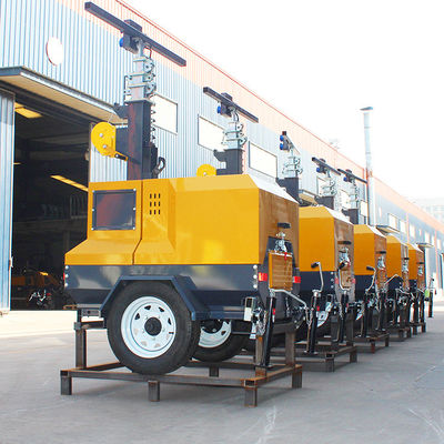 Highly 7m Hydraulic Lighting Tower with 12H Continuous Operation and Kubota Engine