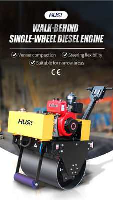 Road Construction 0.5 Ton Vibratory Roller with and Hydraulic Station Drive Method