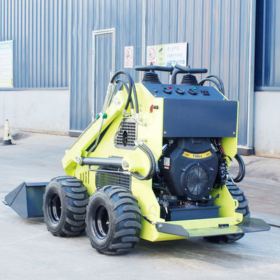 375KG HQ Hydraulic Cylinder Diesel Tracked Loader Skid Steer Front End Loader With Track