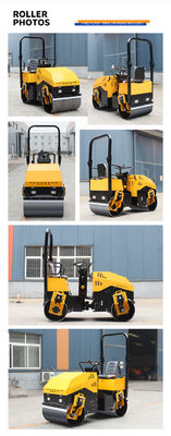 5.5L Fuel Tank 1.5 Ton Full Hydraulic Construction Machinery Road Roller for Road Repair