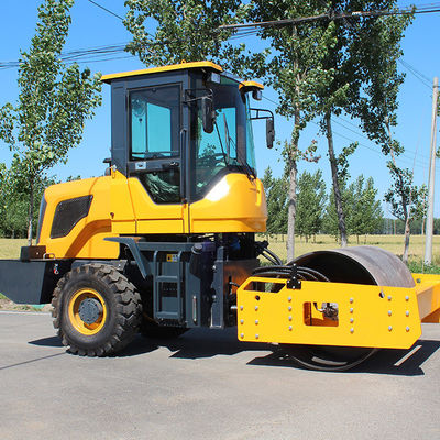 HQ-YL4000 4 Ton Asphalt Road Roller Compactor Machine with 80KN Hydraulic Vibration