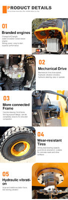 Double Drum Roller 5 Ton Asphalt Road Roller HQ-YL5000 for Durable Road Construction