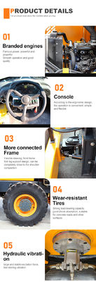 6 Ton Asphalt Compactor HQ-YL6000 Vibratory Road Roller for High Grade Ability 30%