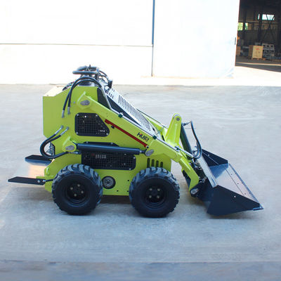 Mini Skid Steer Loader With Backhoe and Rotating Screening Bucket for Various Terrain