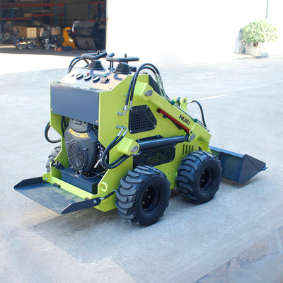 Mini Skid Steer Loader With Backhoe and Rotating Screening Bucket for Various Terrain
