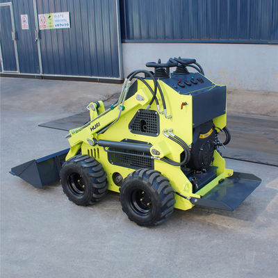 Mini Skid Steer Loader With Backhoe and Rotating Screening Bucket for Various Terrain