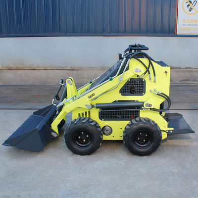 Mini Skid Steer Loader With Backhoe and Rotating Screening Bucket for Various Terrain