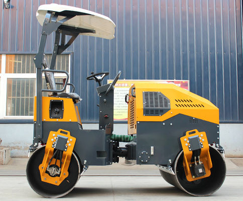 Full Hydraulic Asphalt Steel Roller Tandem Drum Vibratory Road Roller from HQ-YL1200
