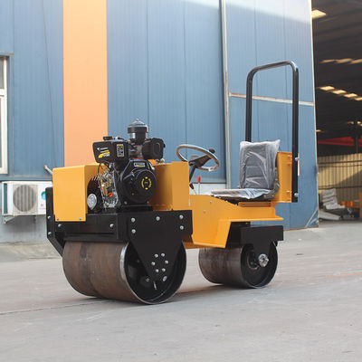 Vibratory Roller 0.6 Ton Mini Double Drum Ride-On Road Roller with CF178/R180 Engine