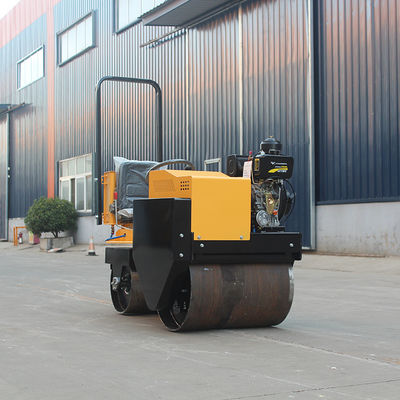 Vibratory Roller 0.6 Ton Mini Double Drum Ride-On Road Roller with CF178/R180 Engine