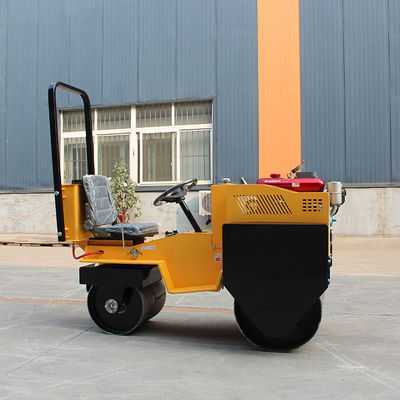 Vibratory Roller 0.6 Ton Mini Double Drum Ride-On Road Roller with CF178/R180 Engine