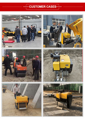 35KN Exciting Force 540mm Drum Diameter Mini Road Roller with Manual Hydraulic Compactor