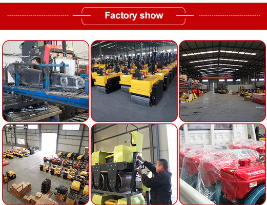 35KN Exciting Force 540mm Drum Diameter Mini Road Roller with Manual Hydraulic Compactor