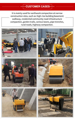 Suitable For Various Terrains Single Wheel Double Wheel 600mm Handheld Small Road Roller
