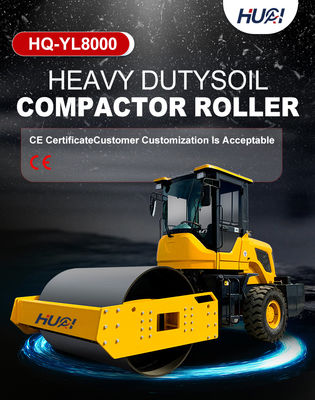 8 Ton Vibratory Road Roller Steel Earth Compactor with Competitive 1