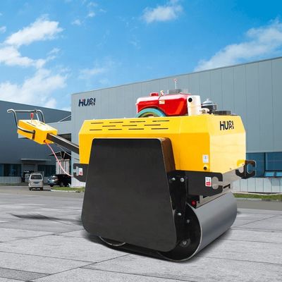 Walk Behind Double Drum Vibration Compactor with HUAQI Hydraulic Pump and HONDA Engine