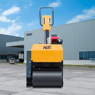 Walk Behind Double Drum Vibration Compactor with HUAQI Hydraulic Pump and HONDA Engine