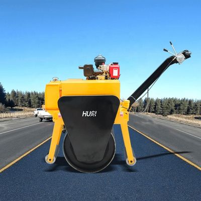 330kg Walk Behind Single Drum Vibratory Roller For Farms Directly Supplies