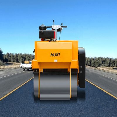 330kg Walk Behind Single Drum Vibratory Roller For Farms Directly Supplies