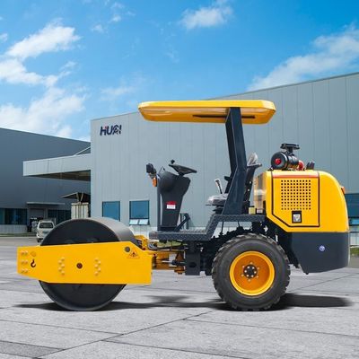 High Vibration Double Drum Road Roller Two Thousand Dollars 70Hz Vibration Frequency