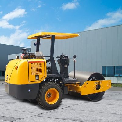 High Vibration Double Drum Road Roller Two Thousand Dollars 70Hz Vibration Frequency