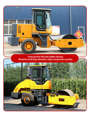 Industrial Compactor Machine For Road Construction With Continuously Variable Speed