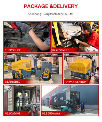Industrial Compactor Machine For Road Construction With Continuously Variable Speed