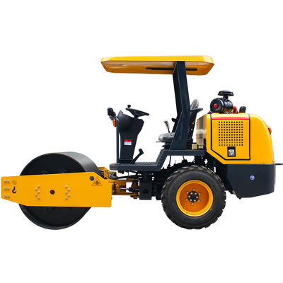 Smooth Asphalt Compaction with Disc Air Cap Oil Brake Single Drum Road Roller Machine