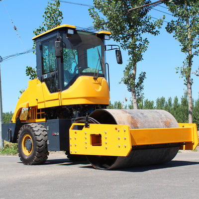 5000kg 6000kg Vibratory Road Roller with Double Drum and Exciting Force of 100KN