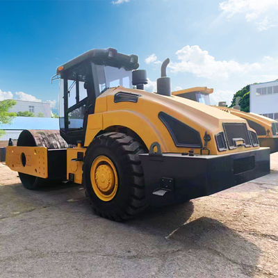20 Ton Mini Wheel Road Roller With 500N/cm Static Line Load Vibration Frequency 28/35Hz