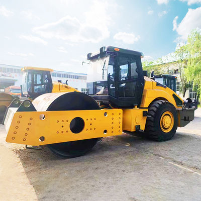 20 Ton Mini Wheel Road Roller With 500N/cm Static Line Load Vibration Frequency 28/35Hz