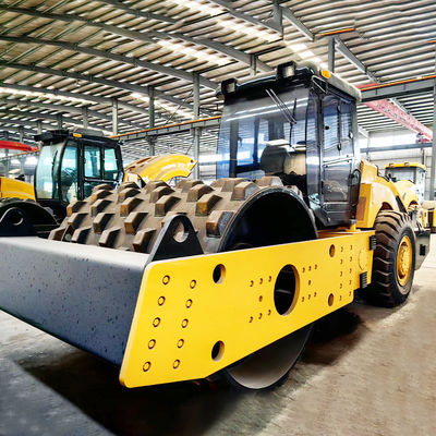 20 Ton Mini Wheel Road Roller With 500N/cm Static Line Load Vibration Frequency 28/35Hz