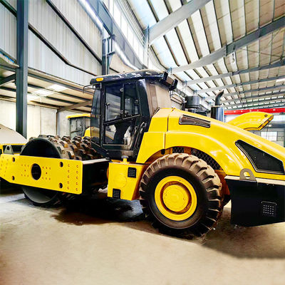 30° Grade Ability 20 Ton Vibratory Road Roller Machine with 28/35Hz Vibration Frequency